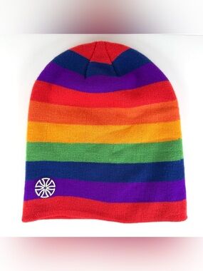 Sn.Su.Sk. LGBTQIA+ Pride Rainbow Stripe Knit Beanie Hat Cap Adult Unisex OSFM